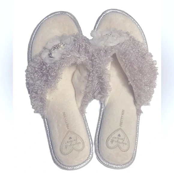 Pretty You Luxury Floral Bling Comfy Slippers!! - Picture 7 of 8